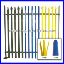 European style steel palisade fence